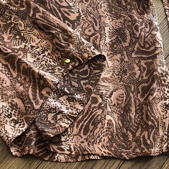 Scotch & Soda Maison Scotch V-neck Viscose Long Sleeves Blouse Size Small - Picture 3 of 8